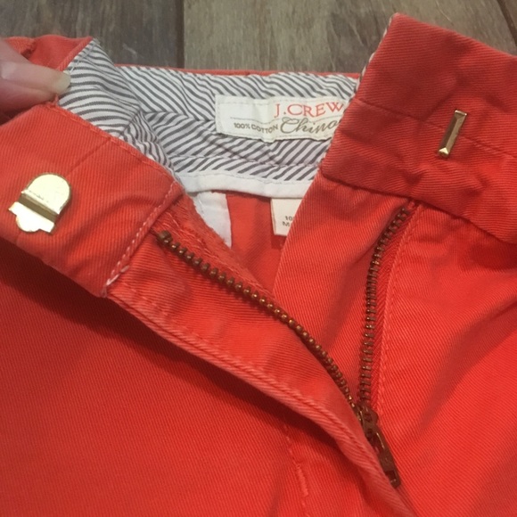 J Crew red-orange Broken in Chino short Size 4 - Picture 3 of 4